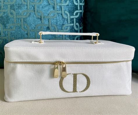 dior white makeup bag|designer dior makeup bag.